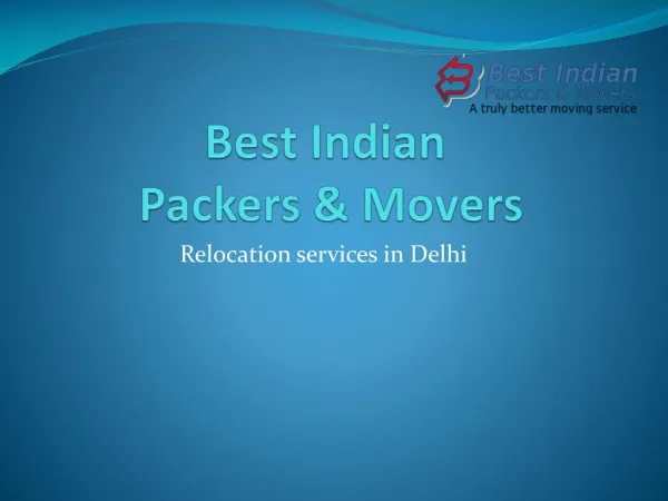 Best Relocation services in delhi