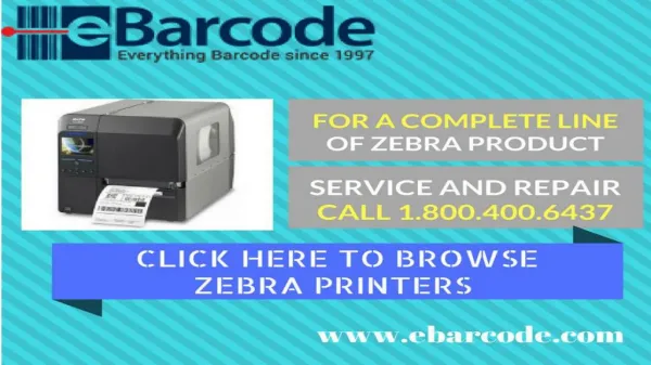 Get the best zebra units from Ebarcode