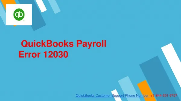 QuickBooks payroll error 12030