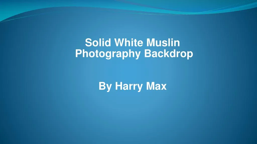 solid white muslin photography backdrop by harry