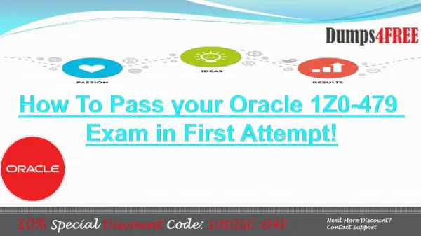 Oracle 1Z0-479 Access Management Suite Plus 11g Real Exam Questions Available