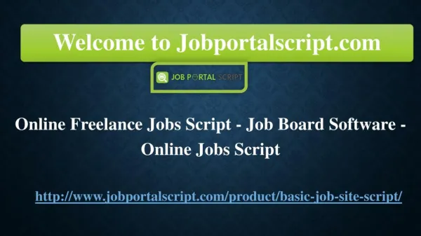 Online Freelance Jobs Script - Job Board Software - Online Jobs Script