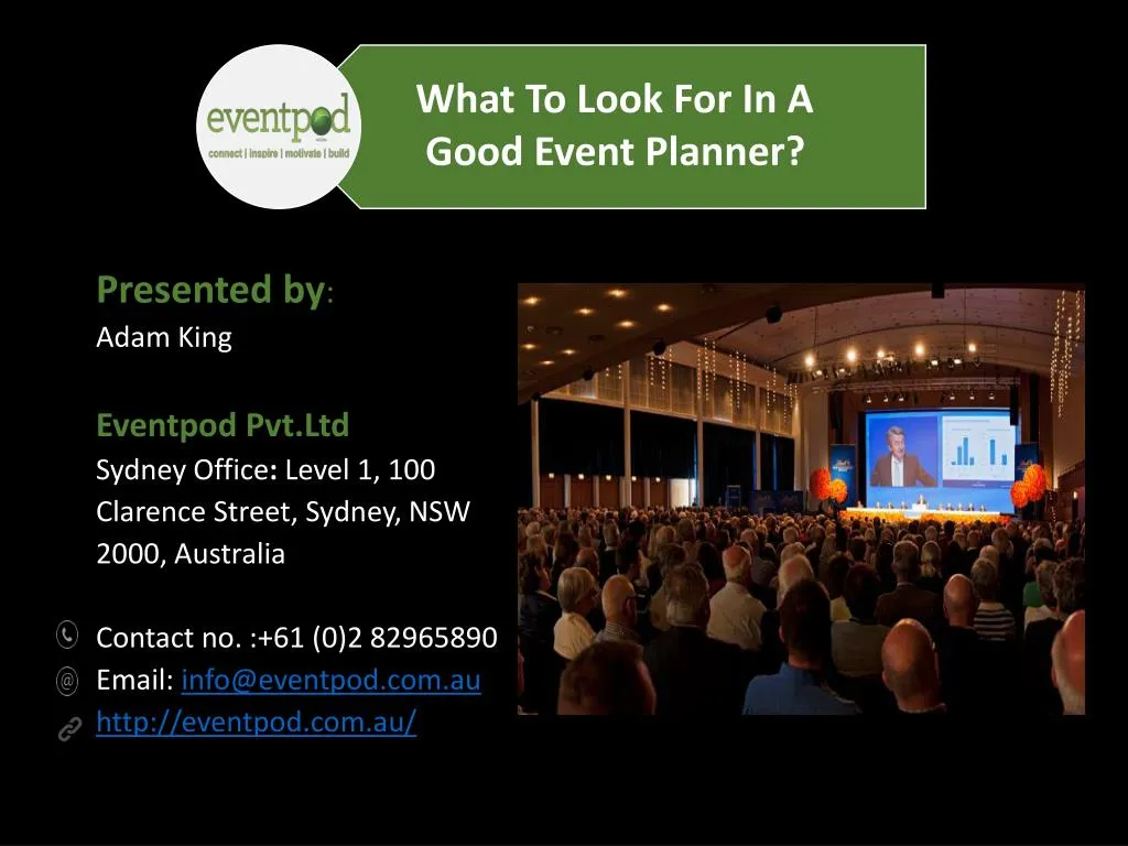 what to look for in a good event planner