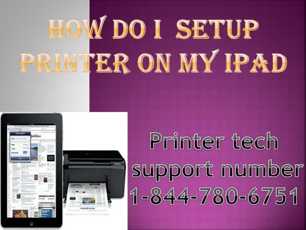 How do I setup printer on my ipad