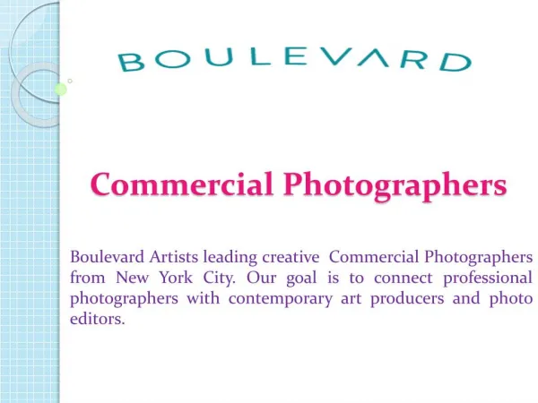 Commerical Photographers