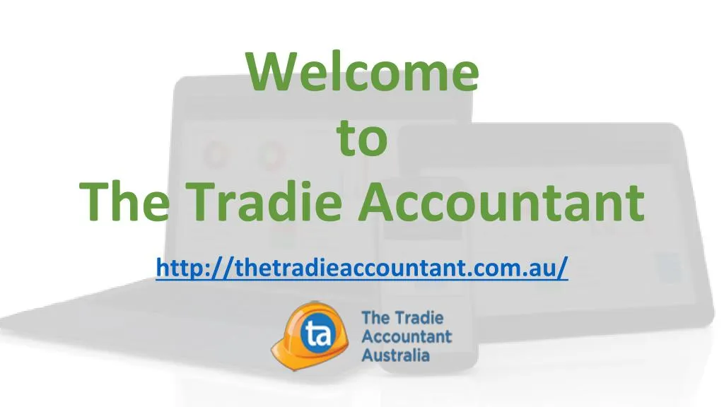 welcome to the tradie accountant