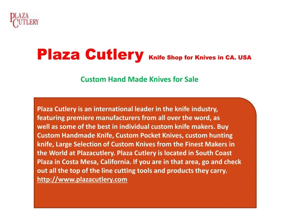 plaza cutlery knife shop for knives in ca usa