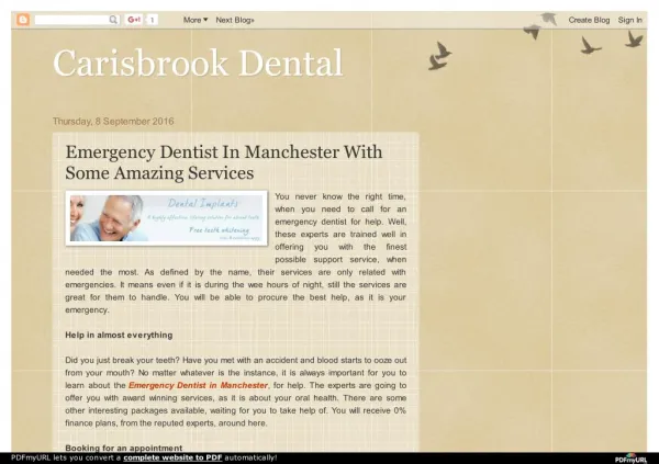 Emergency Dentist In Manchester With Some Amazing Services