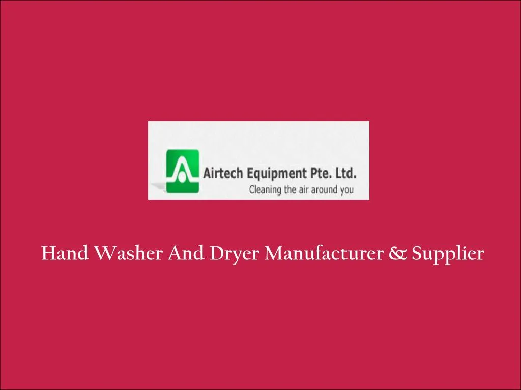 hand washer and dryer manufacturer supplier
