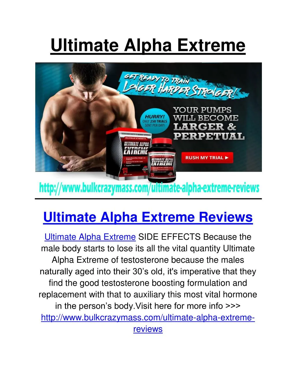 ultimate alpha extreme