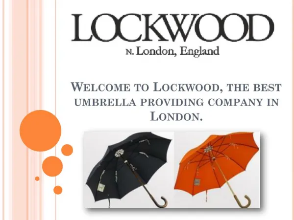 The Good Quality Umbrella Online at Lockwood Umbrellas
