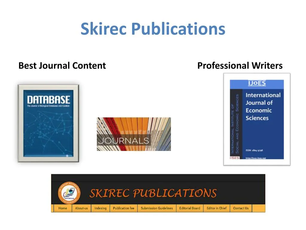 skirec publications