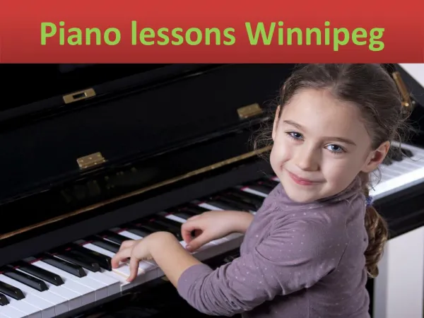 Piano lessons Winnipeg