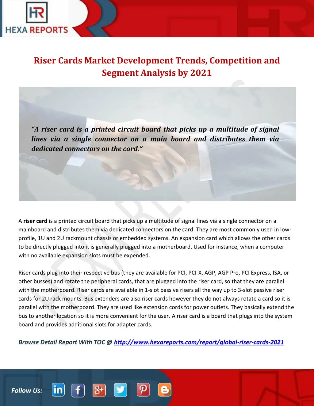 riser cards market development trends competition