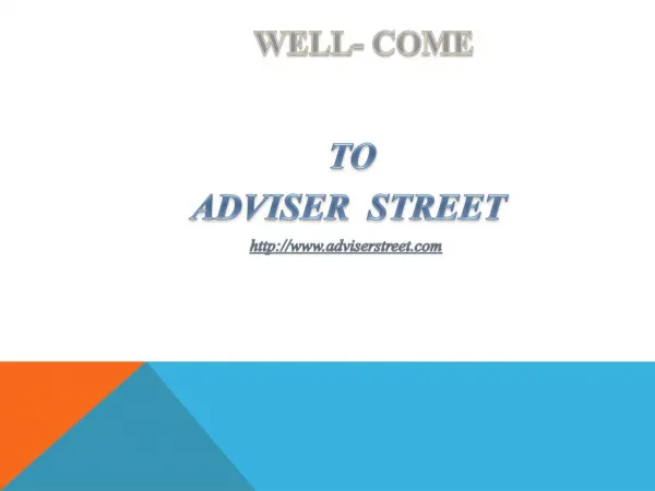 Adviser Street | Long term investment in equity and commodity market