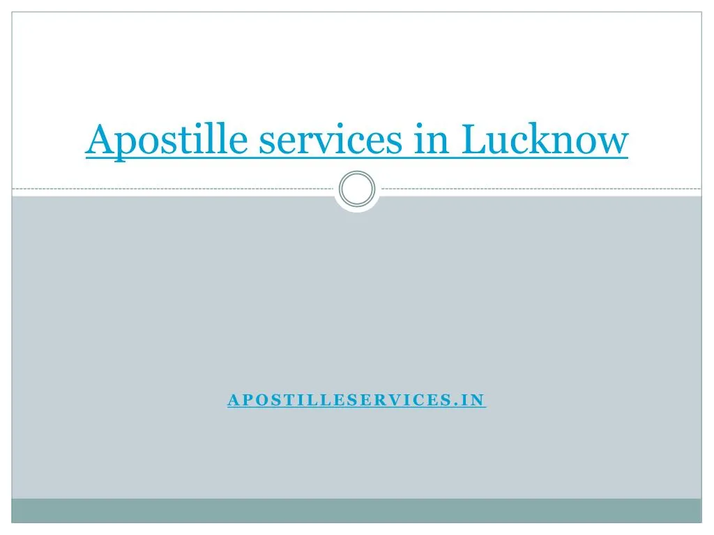 apostille services in lucknow