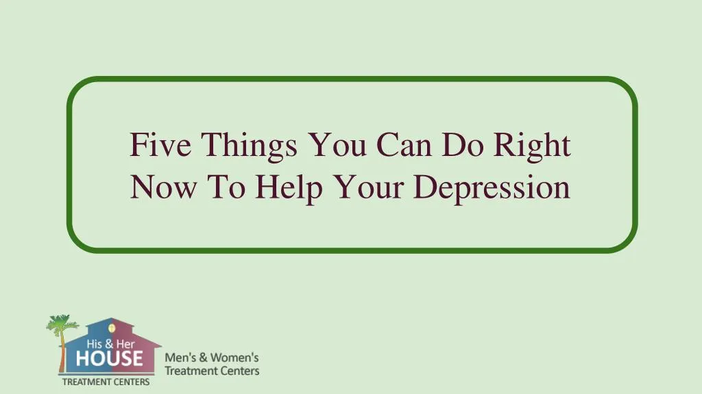 five things you can do right now to help your