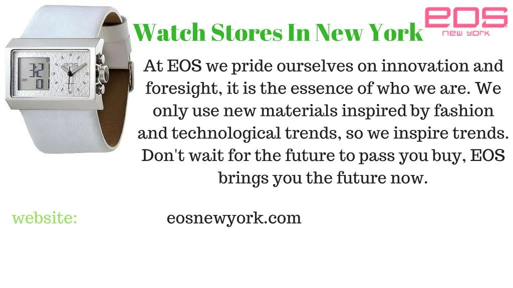 watch stores in new york at eos we pride