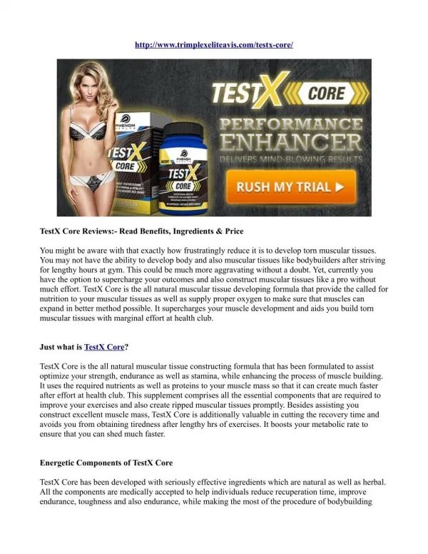 TestX Core Reviews:- Read Benefits, Ingredients & Price
