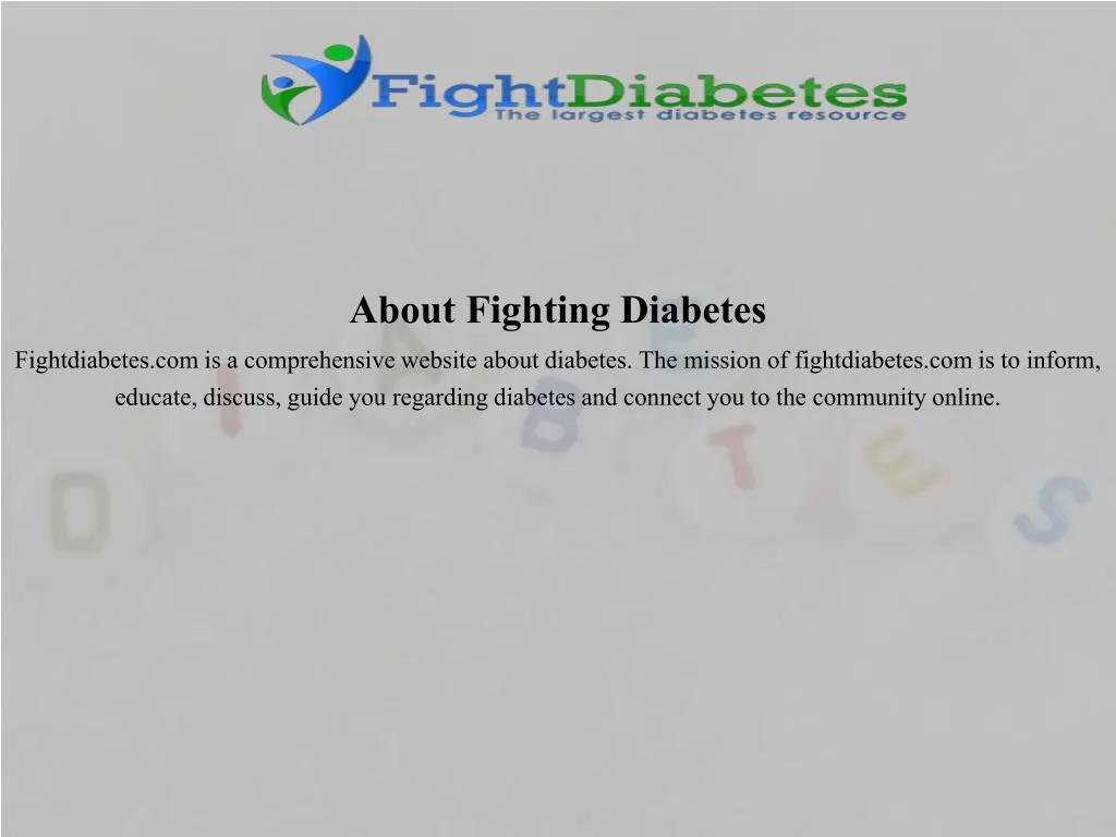 about fighting diabetes fightdiabetes