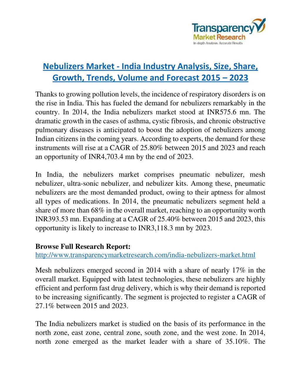 nebulizers market india industry analysis size
