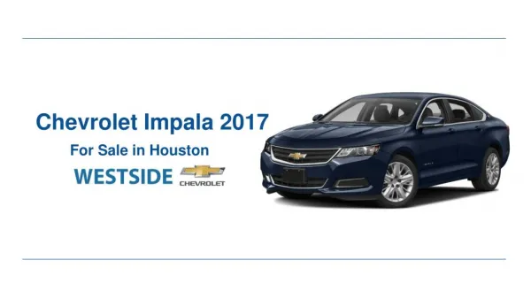 2017 Chevrolet Impala for Sale in Houston