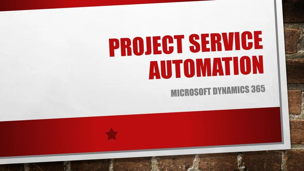 project service automation