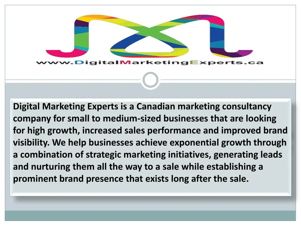 digital marketing experts is a canadian marketing
