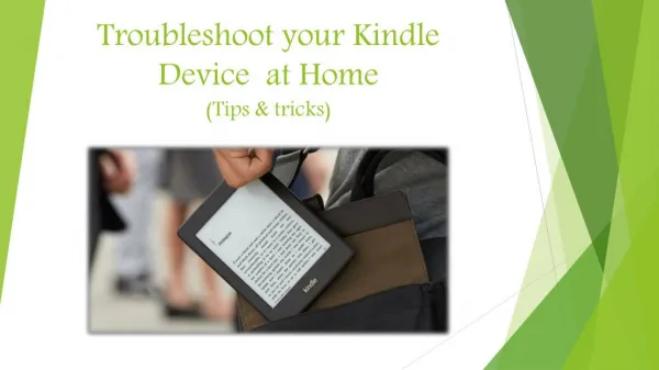 Troubleshoot your kindle device at home (tips & tricks)