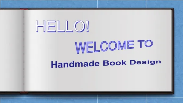 Handmade Book Design