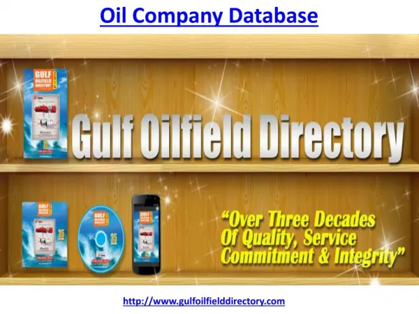 How to know more about Oil Company Database