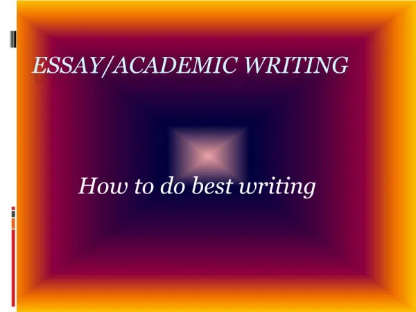 How to do best writing