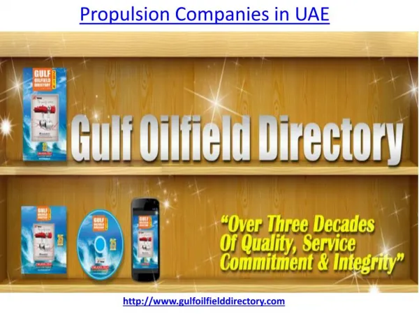 Which is the leading best propulsion companies in UAE