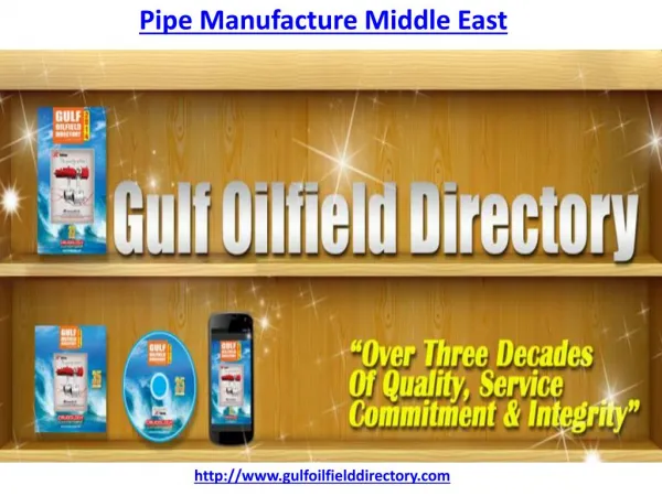 Who is the best Pipe Manufacture in Middle East