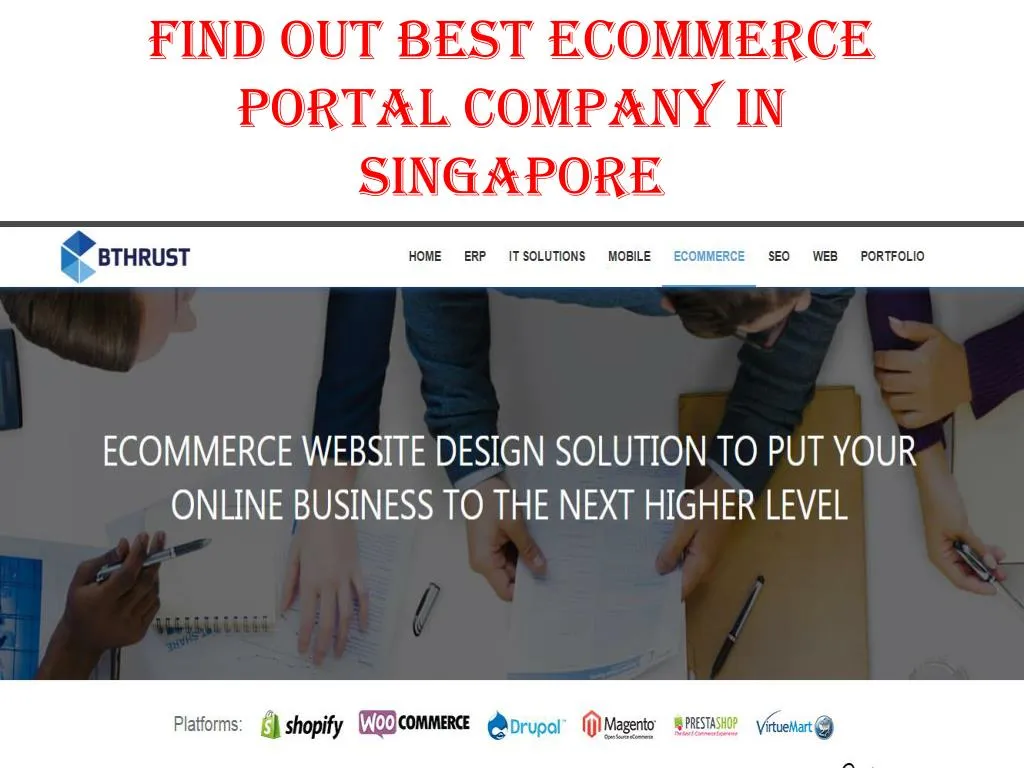 find out best ecommerce portal company in singapore