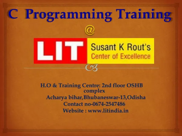 C training in Bhubaneswar