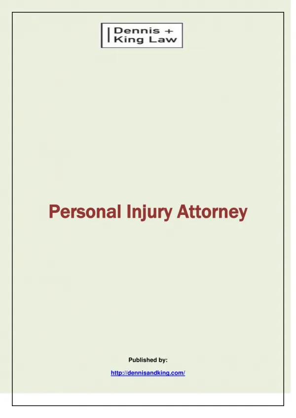Dennis & King Law-Personal Injury Attorney