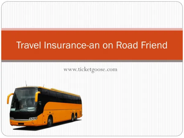 Travel Insurance-an Other On Road Friend