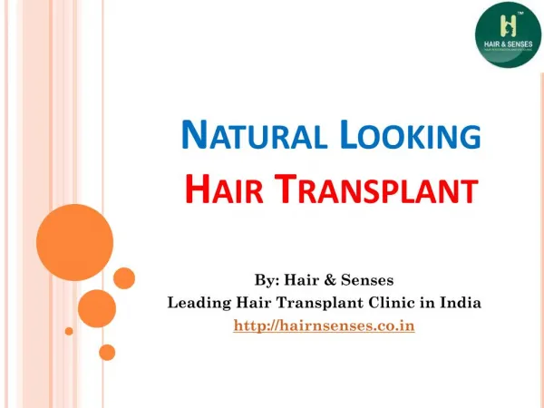 Natural Looking Hair Transplant