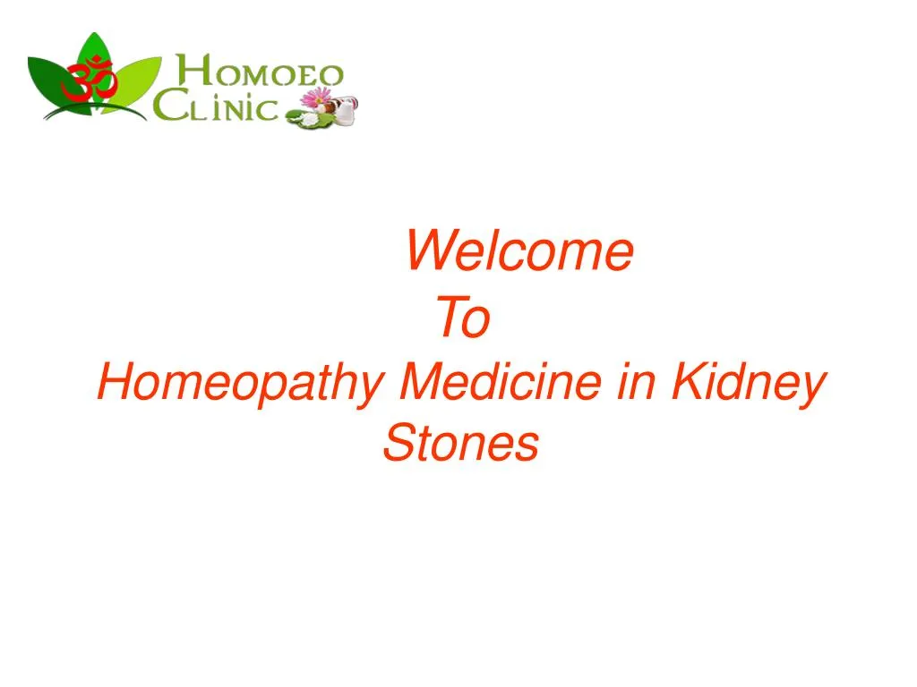 welcome to homeopathy medicine in kidney stones