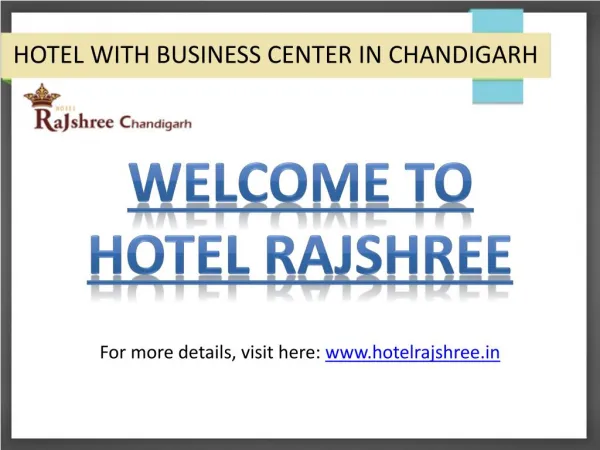 Chandigarh Hotel Facilities: Business Centre At Hotel Rajshree