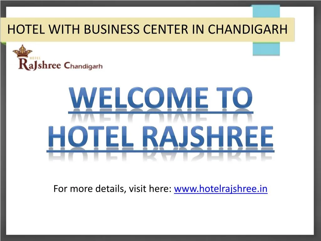hotel with business center in chandigarh