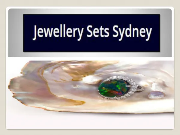 Jewellery sets sydney