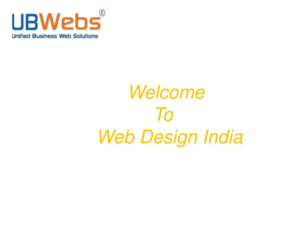 welcome to web design india