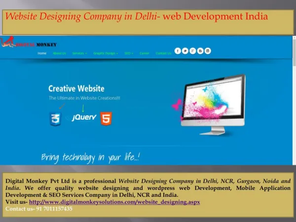 Website Designing Company in Delhi- web Development India