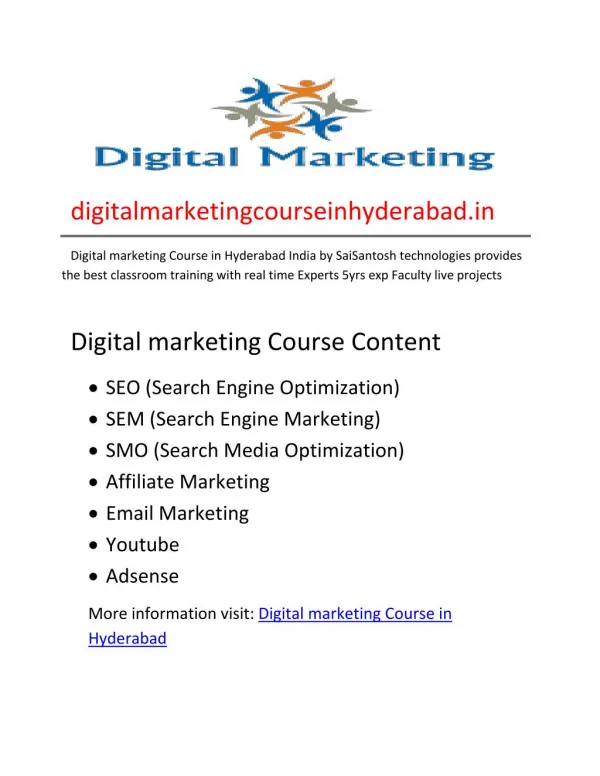 digital marketing course in hyderbad
