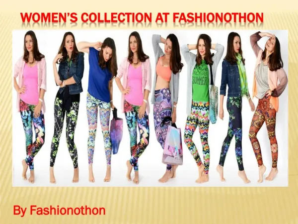 women's collection at fashionothon