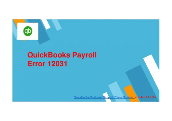 QuickBooks payroll error 12031