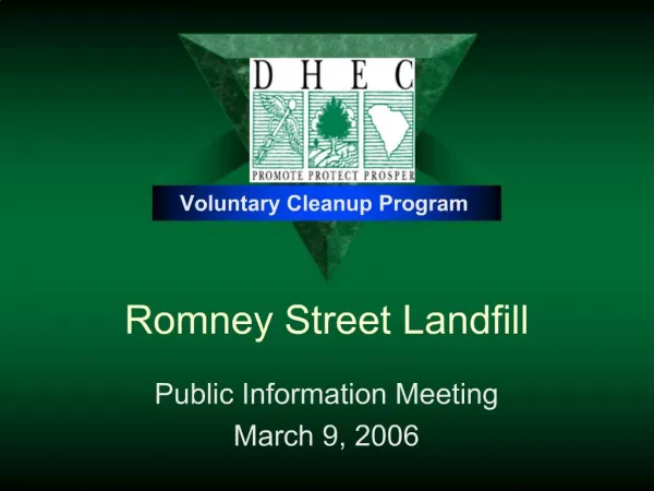 Romney Street Landfill