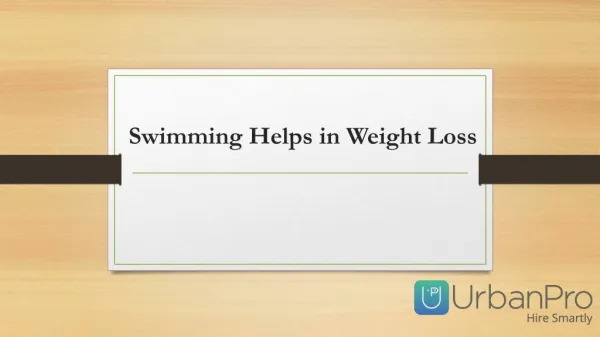 Swimming Helps in Weight Loss